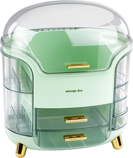 Side compartments and elegant gold details