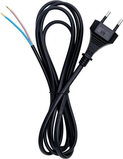 RETLUX Power Cable 2 × 0.75 mm², 2 m, Black