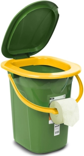 Handle and toilet paper holder in one