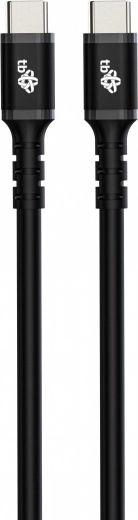 Silikonski USB‑C na USB‑C kabel 3 m, 60 W, črn