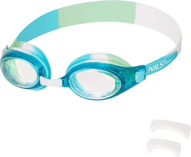 Otroška plavalna očala NILS Aqua Junior z Anti‑Fog in UV zaščito