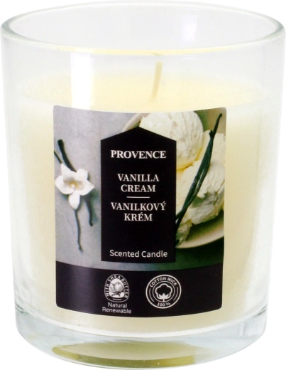 Svečа v steklu Vanilijeva krema 7 × 8 cm, 135 g