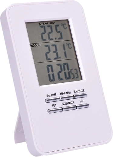 Notranja in zunanja temperatura na enem zaslonu