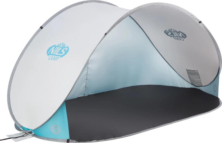 Samorazpirajoči se plažni šotor NILS Camp, siv