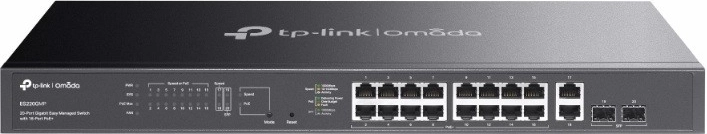 Omada Gigabit Easy Managed Switch with 16 PoE+ Ports