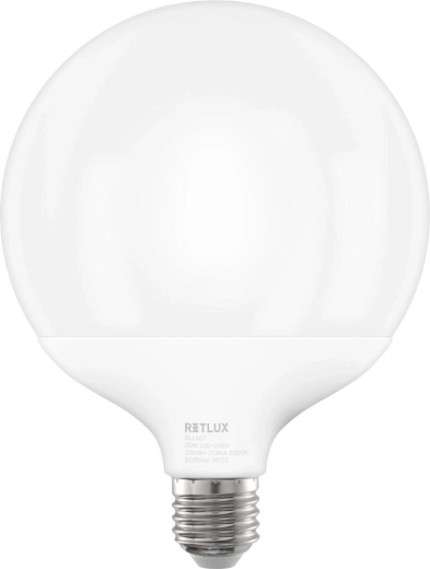 RETLUX Big Globe E27 20 W warm white LED bulb