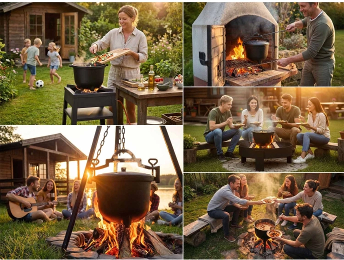 Tri načini uporabe: postaviti, obesiti, kuhati na plinu