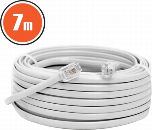 Telefonski kabel 6P4C, 7 m, bel