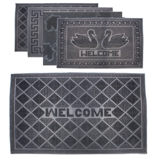 Gumijasta protizdrsna preproga 40 × 60 cm z drenažo