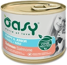 Oasy One Protein Puppy & Junior Small/Mini losos pašteta 200 g