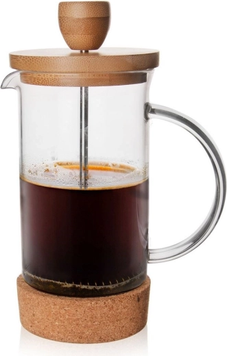 Stekleni french press za kavo in čaj 400 ml