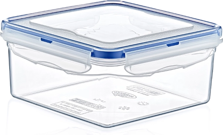 Kvadratna shranjevalna škatla 1,3 l s hermetičnim zapiranjem