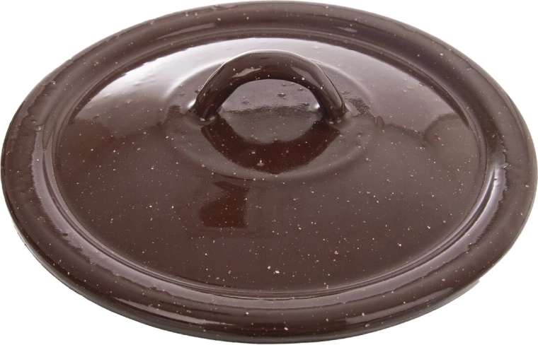 Emajliran pokrov Brown 16 cm