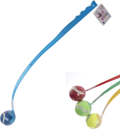 Igrača za psa – plastični metalec 68 cm (mešanica barv)