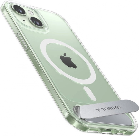 Torras prozoren ovitek UPRO Pstand z magnetnim stojalom za iPhone 15
