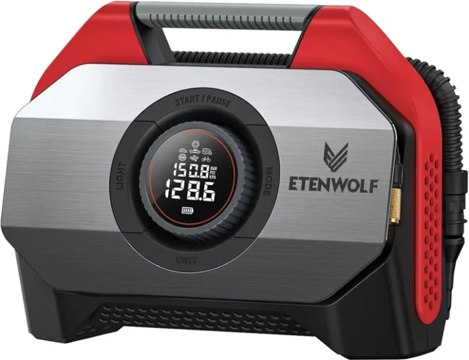 Etenwolf S6 Car Compressor 11.03 bar 19,200 mAh – Red