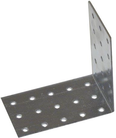 Structural steel angle bracket 60 × 120 × 120 mm, galvanized