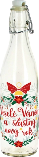 Steklenička s patentnim zapiranjem 540 ml Vesel božič