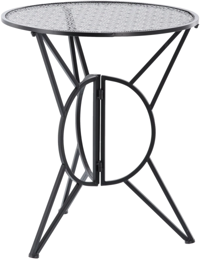 Stabilna okrogla miza s perforirano ploščo