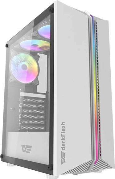 ohišje za računalnik darkFlash DK151 ARGB, belo