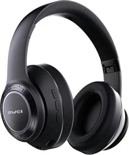 AWEI brezžične gaming naglavne slušalke Bluetooth z RGB osvetlitvijo črna