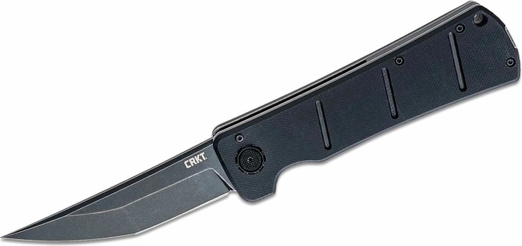 CRKT Inazuma No Ken – taktični žepni nož, Black Stonewash, črni G10