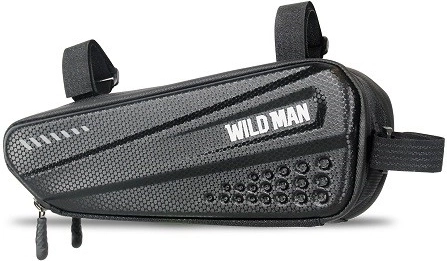 Wild Man vodoodporna okvirna torba za kolo 1,2 l črna