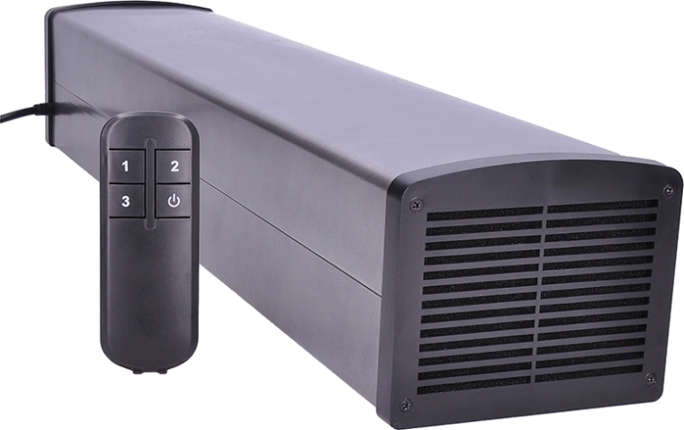 Indirect UV‑C disinfection safe for operation in a room