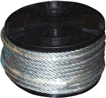 Galvanized steel cable 5 mm, 75 m
