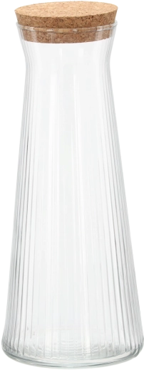 Steklena karafa Lyra z navpičnim rebrastim vzorcem 1,15 l