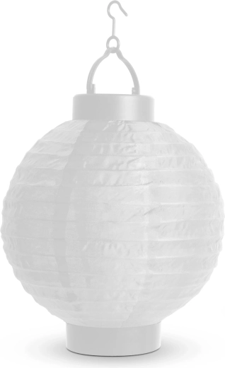 LED-lampion z zelenim senčnikom – Bela