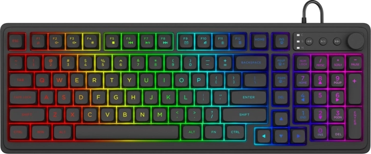 Membranska gaming tipkovnica GALAXIS z RGB osvetlitvijo