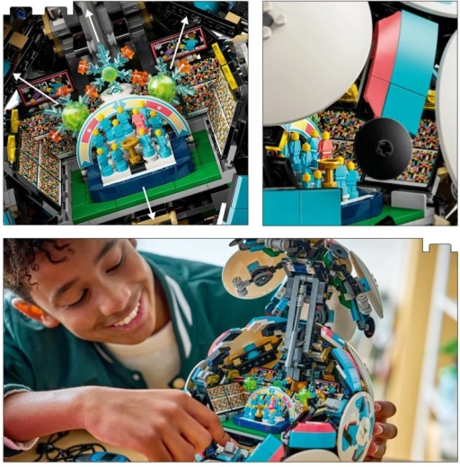 Skriti miniaturni stadion s praznovanji