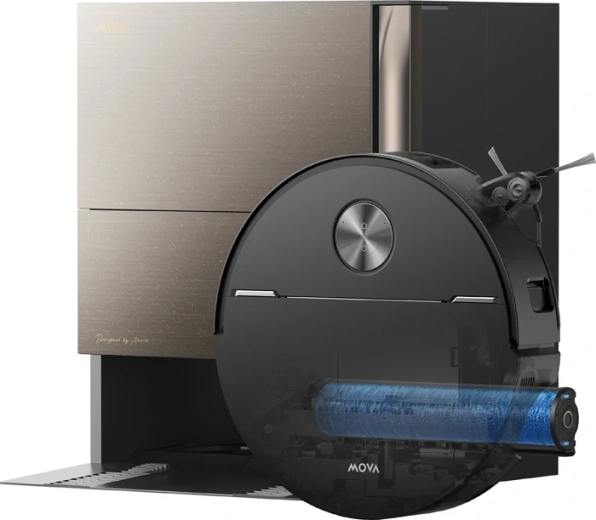 MOVA Z70 Ultra Roller Complete robotic vacuum cleaner with mop and docking station metal black