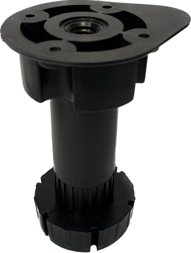 Nastavljiva pohištvena noga iz plastike, premer 57/47 mm, višina 96–165 mm