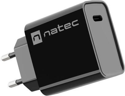 omrežni polnilec NATEC Ribera 1× USB‑C 20 W črna