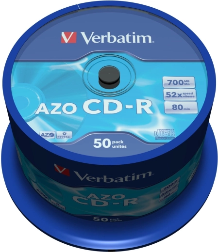 Verbatim CD-R AZO Crystal 700 MB 52x – 50 kosov