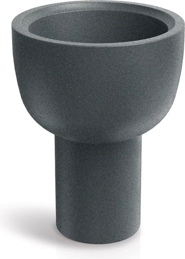 Cvetlični lonec Molta Vessel 40 cm granitno siv