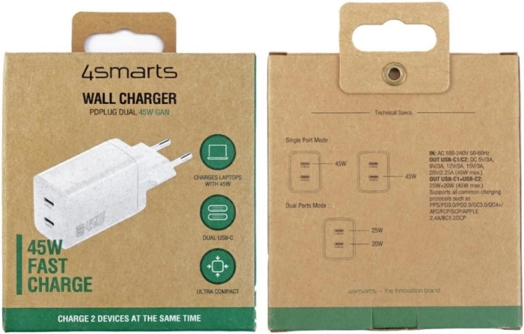 Hitro in varno polnjenje za večino naprav