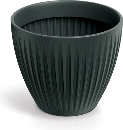 Cvetlični lonec Latia Round antracit 40 cm