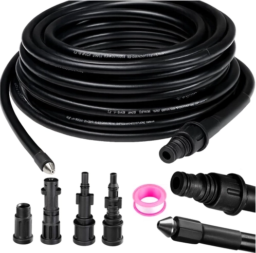 Pipe Cleaning Hose with Adapter 20m Ruhhy