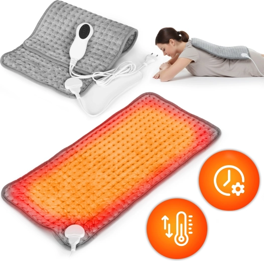 Električna grelna blazina 60 × 30 cm z upravljalnikom, 10 stopenj ogrevanja, 75 W MODERNHOME