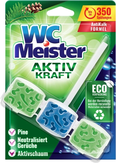 WC blok MEISTER 45 g gozdna dišava, barvajoč