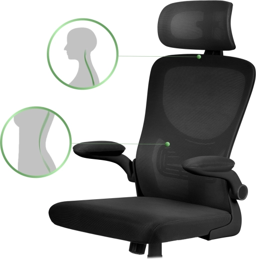 Ergonomska opora hrbta in zračna mikromreža