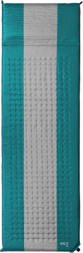 Samonapihljiva podloga za spanje s vzglavnikom NILS Camp, zelena