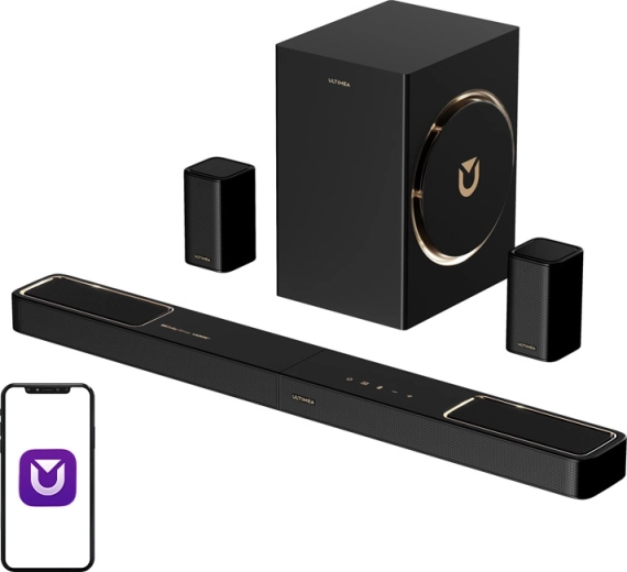 Soundbar Ultimea Skywave F40 Boom 5.1.2 z Dolby Atmos in nizkotoncem