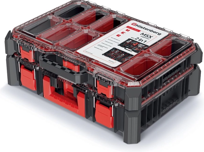 Set plastičnih organizatorjev 54,3 × 39 × 20 cm – črna