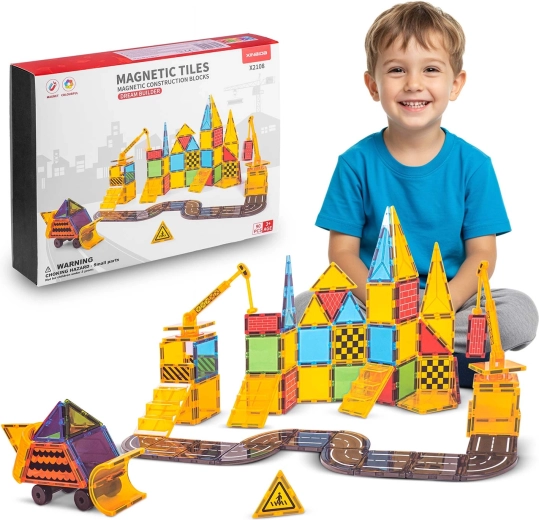 Ricokids Magnetic Building Set, 90 Pieces