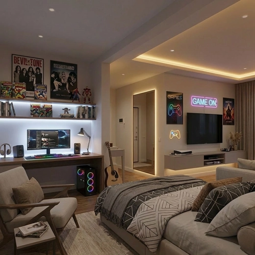 Ideal for a gaming corner and decorations