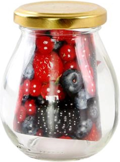 Steklen kozarec za vlaganje z navojnim pokrovčkom MAYO 245 ml